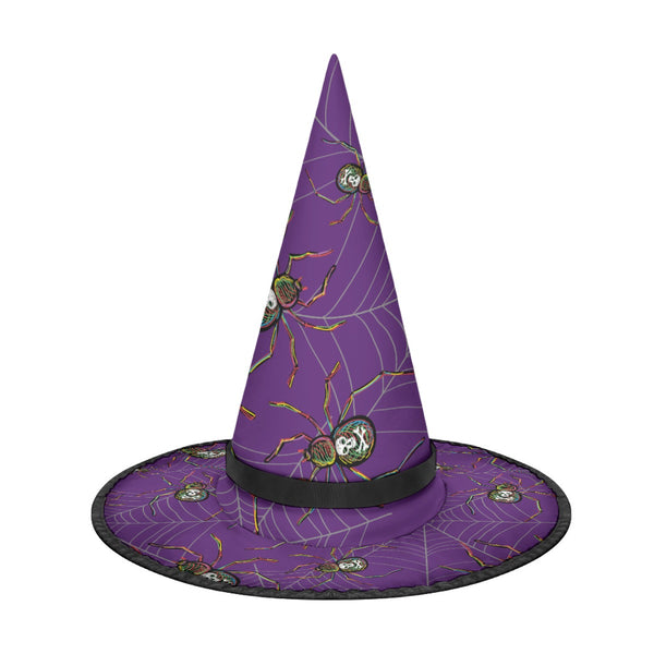 Purple Spider Witch Hat