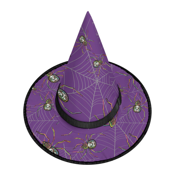 Purple Spider Witch Hat