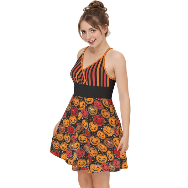 Pumpkin Queen Cross Cami Dress