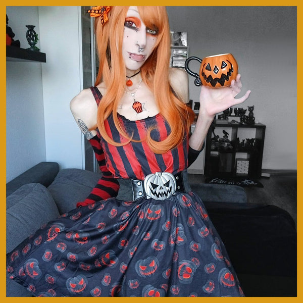 Pumpkin Queen Skater Dress