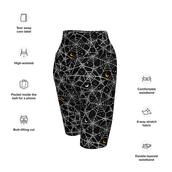 Cosmic Web Biker Shorts