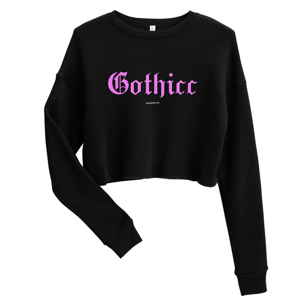 Gothicc / Pink Crop Sweatshirt