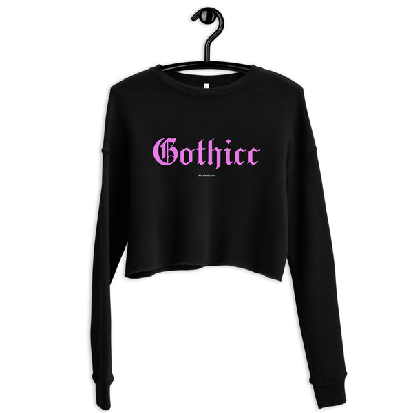 Gothicc / Pink Crop Sweatshirt